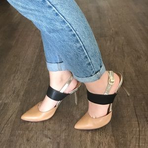 Halogen Two Tone Sling Back Heels!